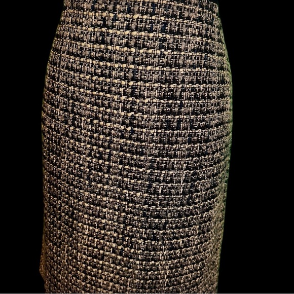 J. Crew ‘No. 2 Pencil Skirt’ in Black & Gray Marled “Midnight Tweed” Size 12 - Picture 15 of 16